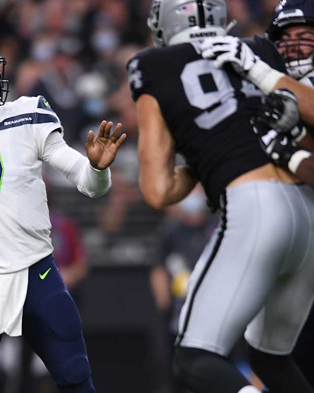 Seahawks Raiders Geno Smith